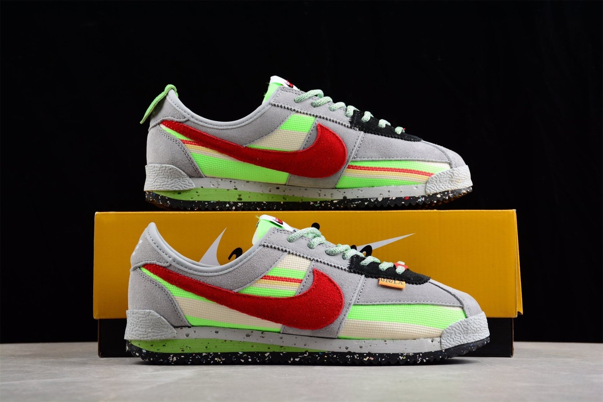 Fabrika Supply Cortez SP “Union LA” Grey / Green / Red | zapatillas Fabrika Supply