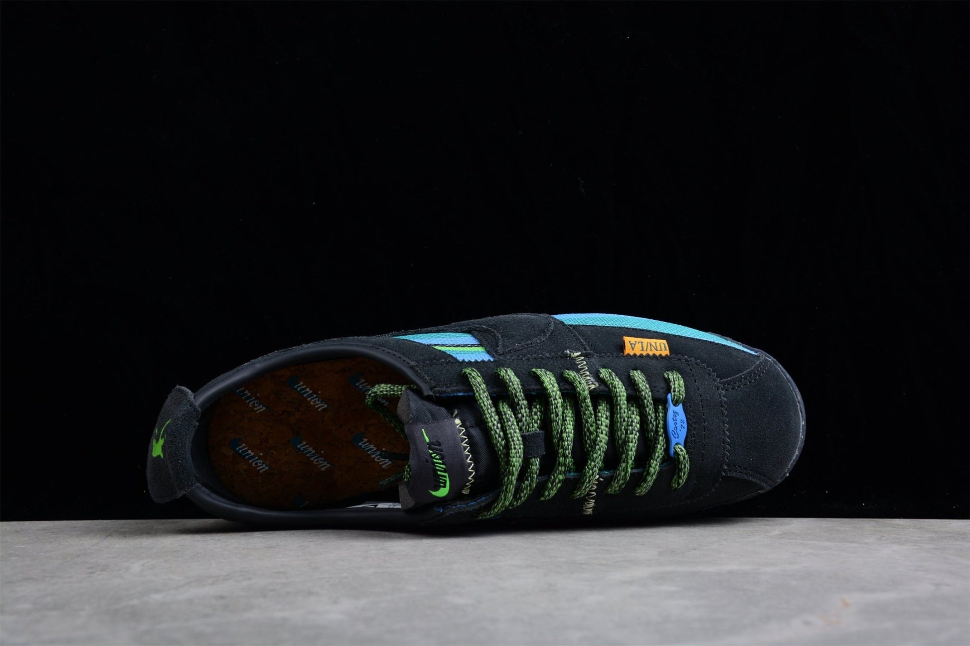 Essenza Rosa Cortez x Union LA Black / Blue / Green | zapatillas Essenza Rosa