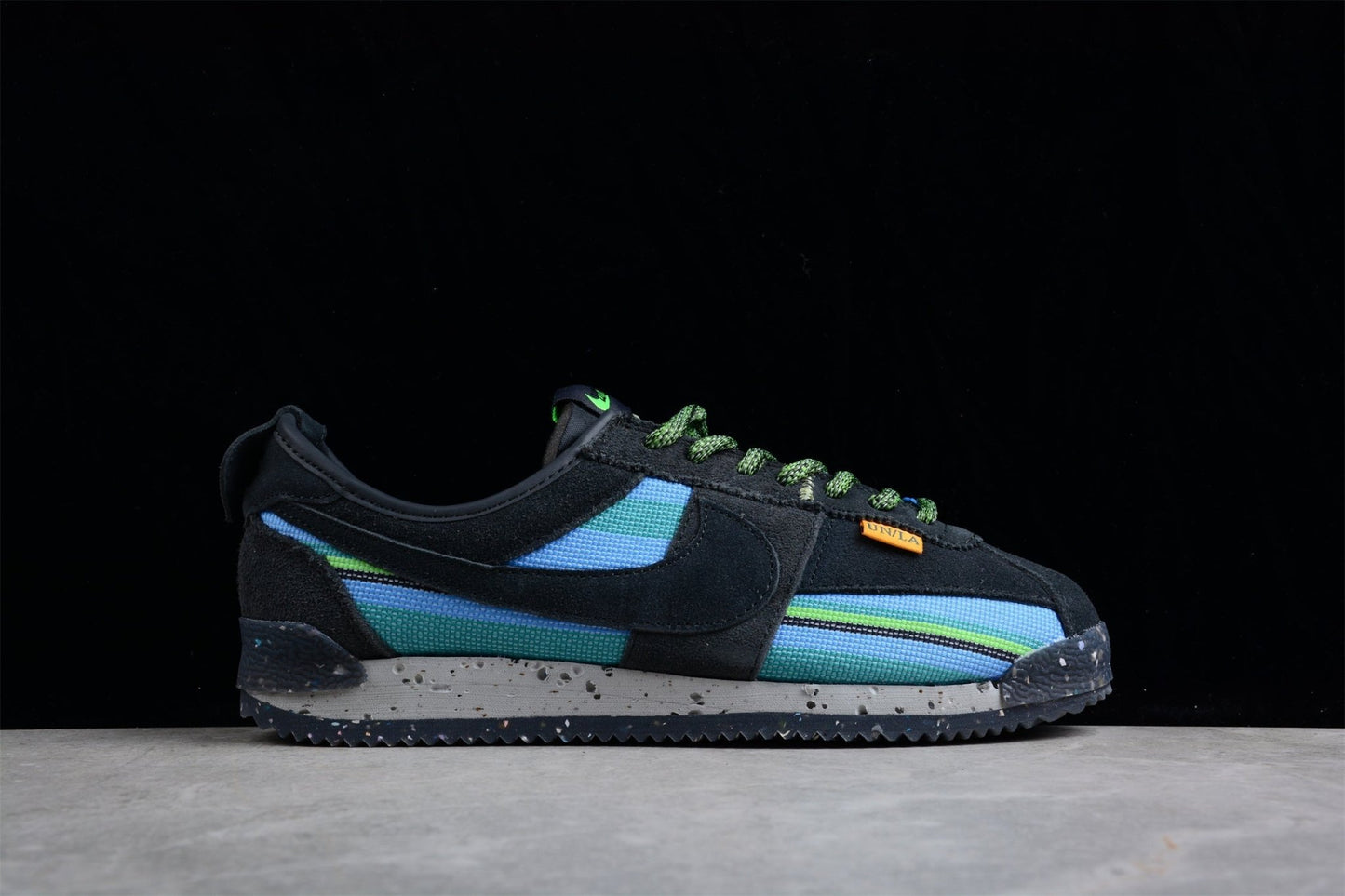 Essenza Rosa Cortez x Union LA Black / Blue / Green | zapatillas Essenza Rosa