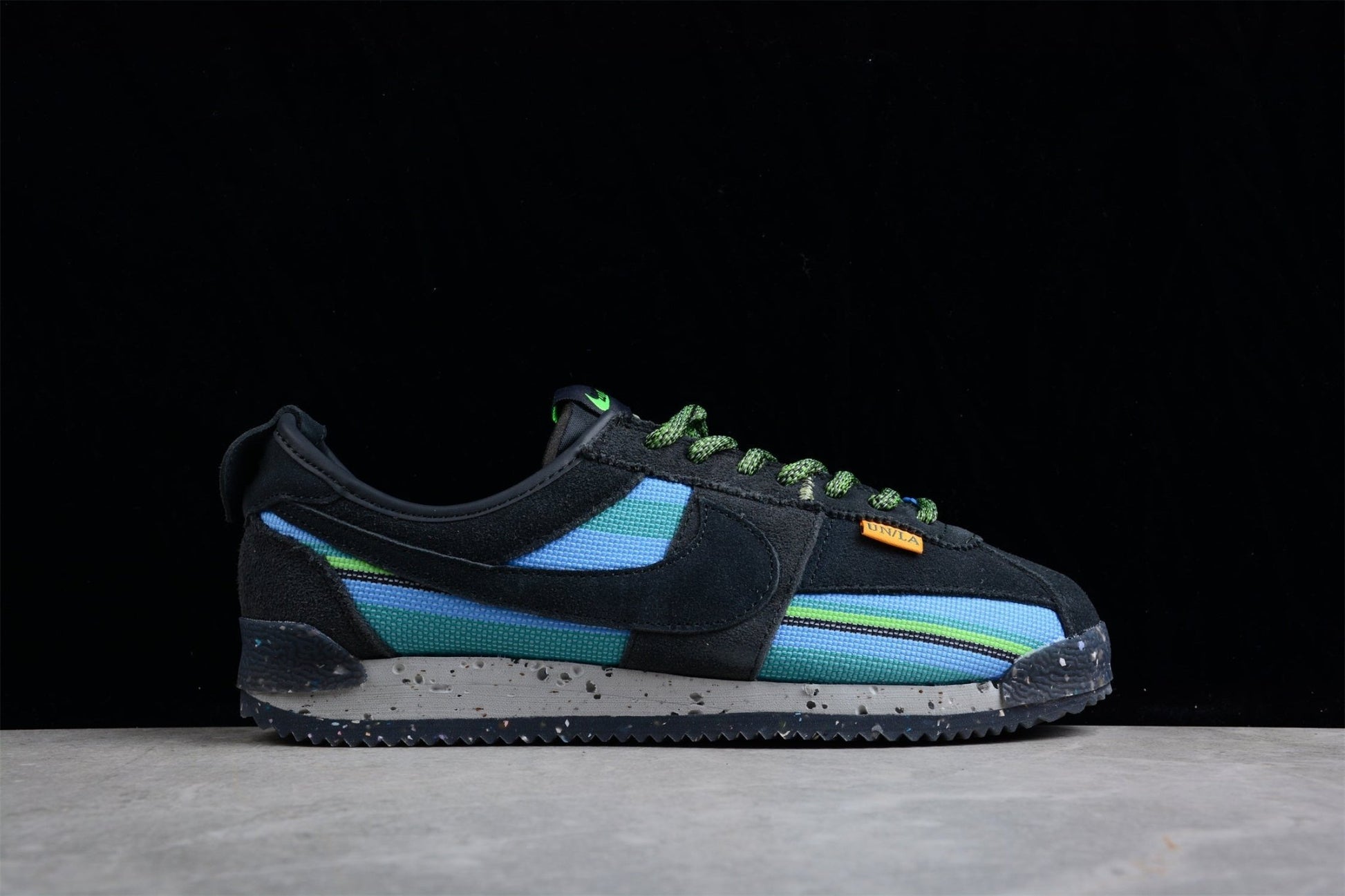 Essenza Rosa Cortez x Union LA Black / Blue / Green | zapatillas Essenza Rosa
