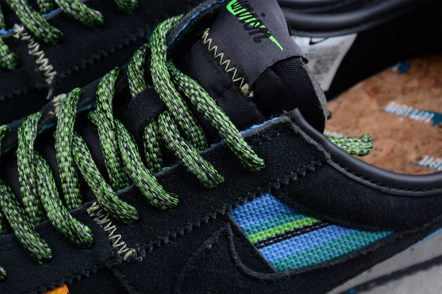 Essenza Rosa Cortez x Union LA Black / Blue / Green | zapatillas Essenza Rosa