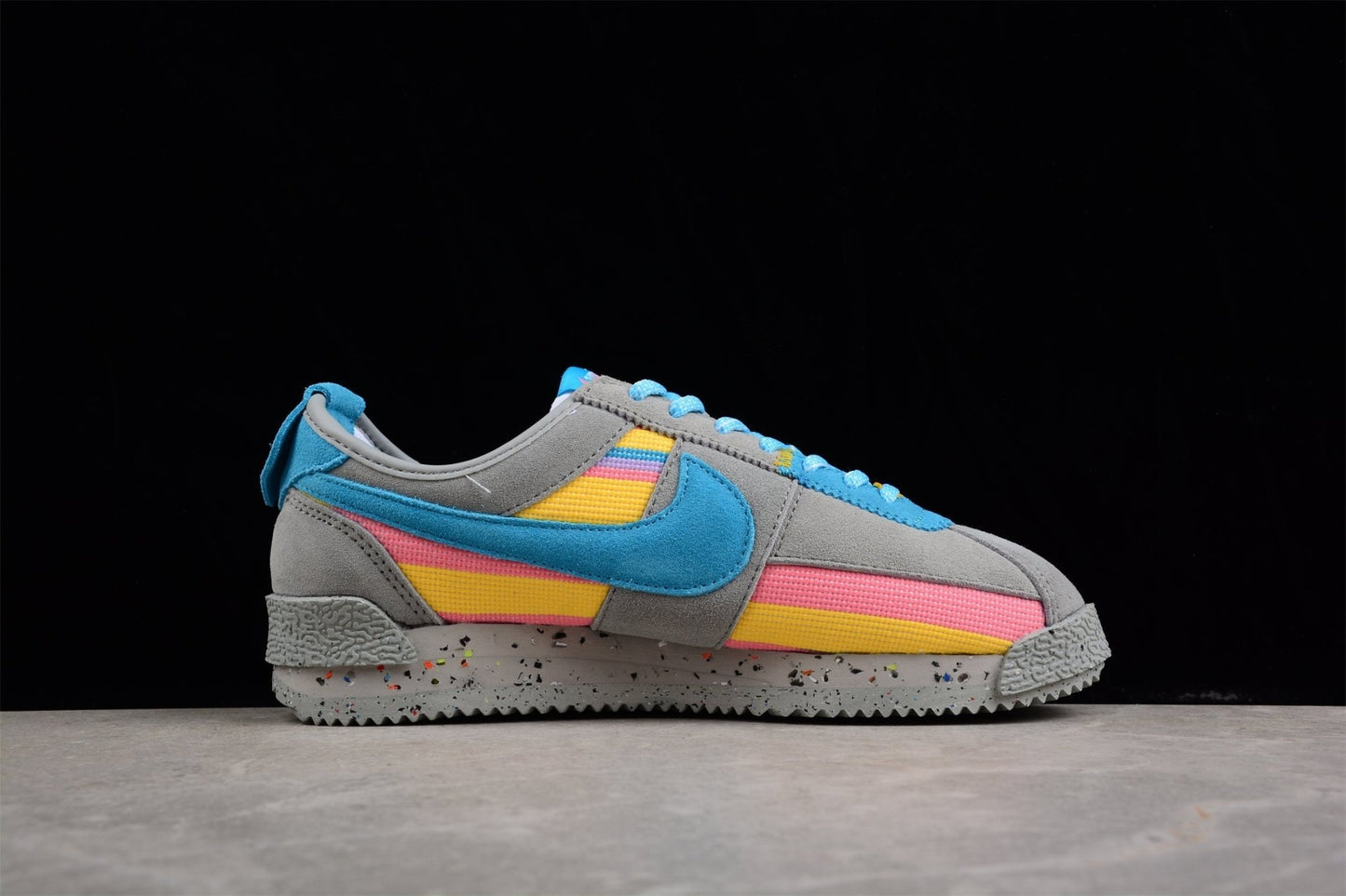 Essenza Rosa Cortez x Union LA Grey / Blue / Yellow / Pink | zapatillas Essenza Rosa