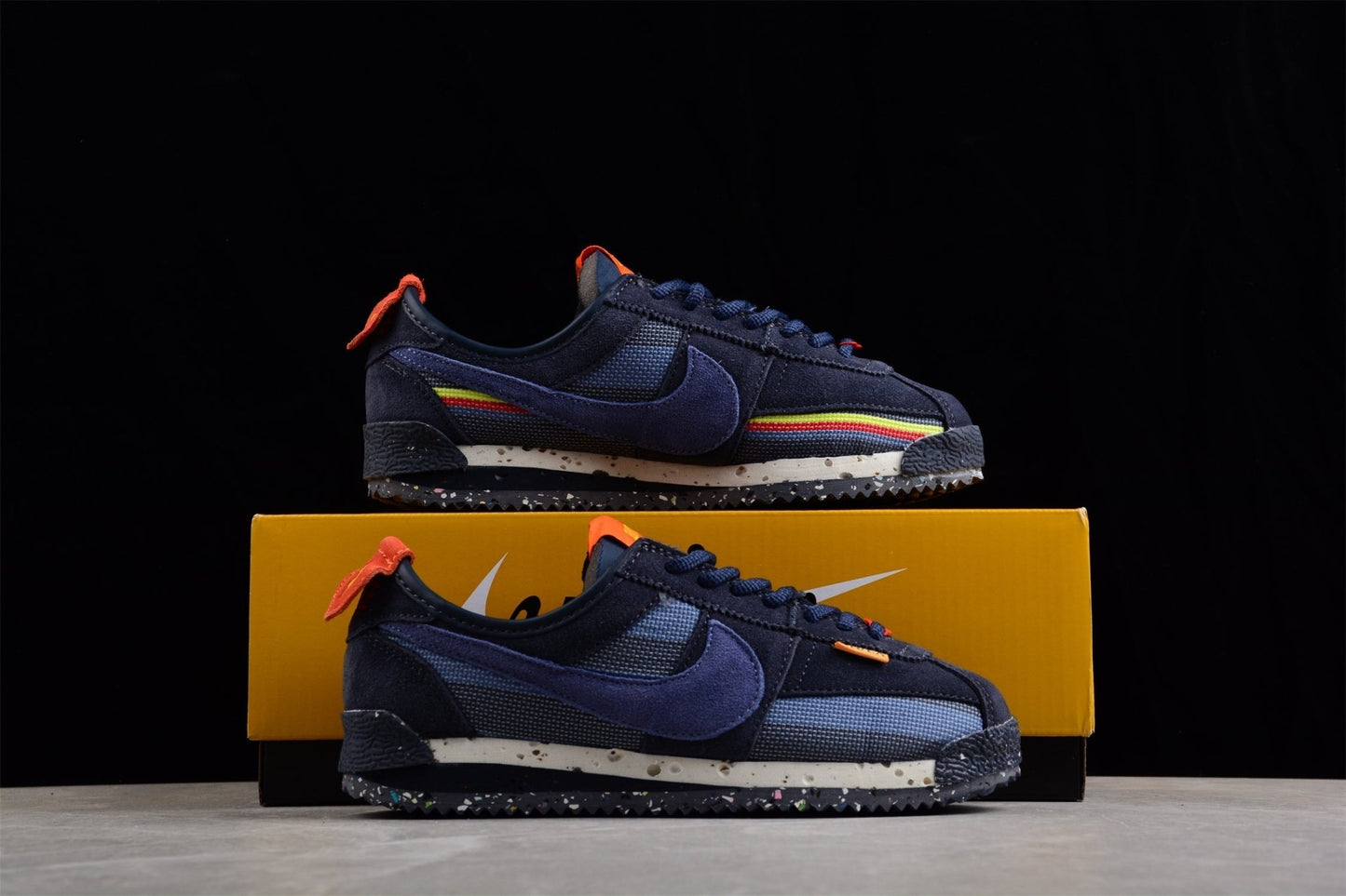 Essenza Rosa Cortez x Union LA Navy / Orange | zapatillas Essenza Rosa