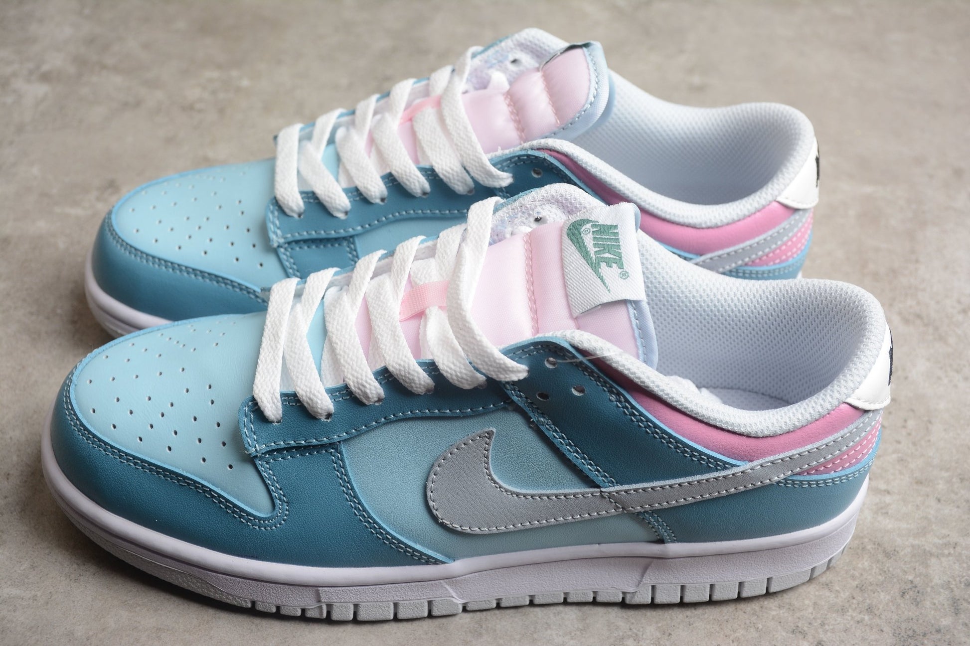 Essenza Rosa Dunk Low Blue / Sky Blue / Pastel Pink | zapatillas Essenza Rosa