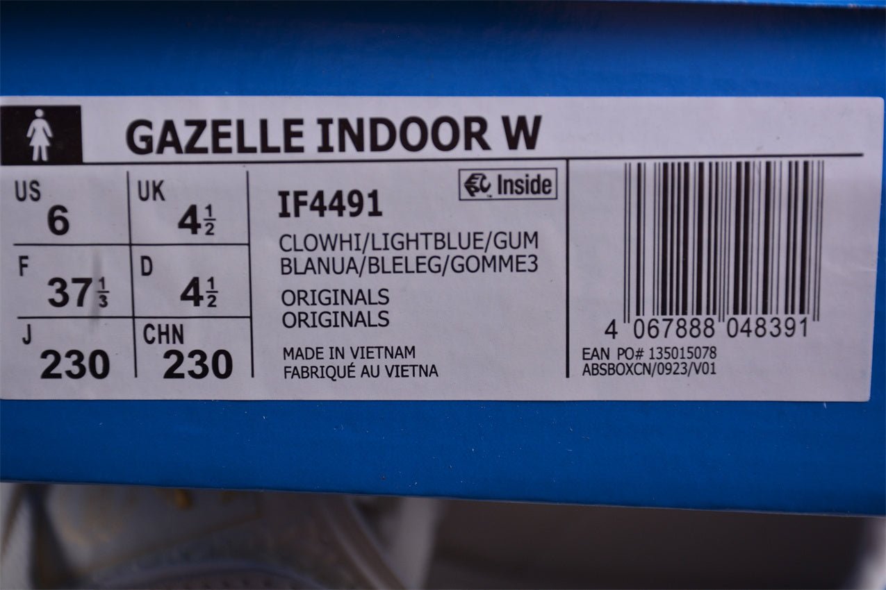 Fabrika Supply Gazelle White / Sky Blue Floral | zapatillas Fabrika Supply