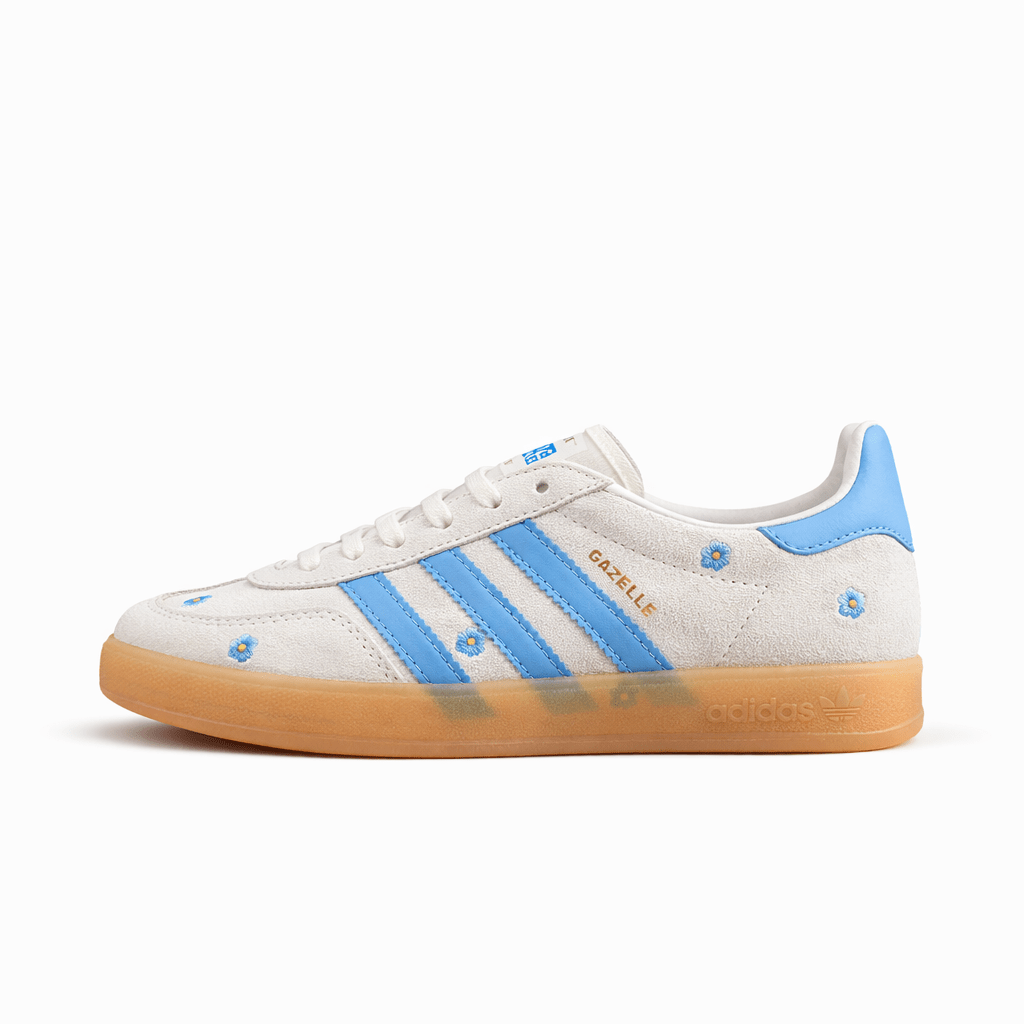 Fabrika Supply Gazelle White / Sky Blue Floral | zapatillas Fabrika Supply