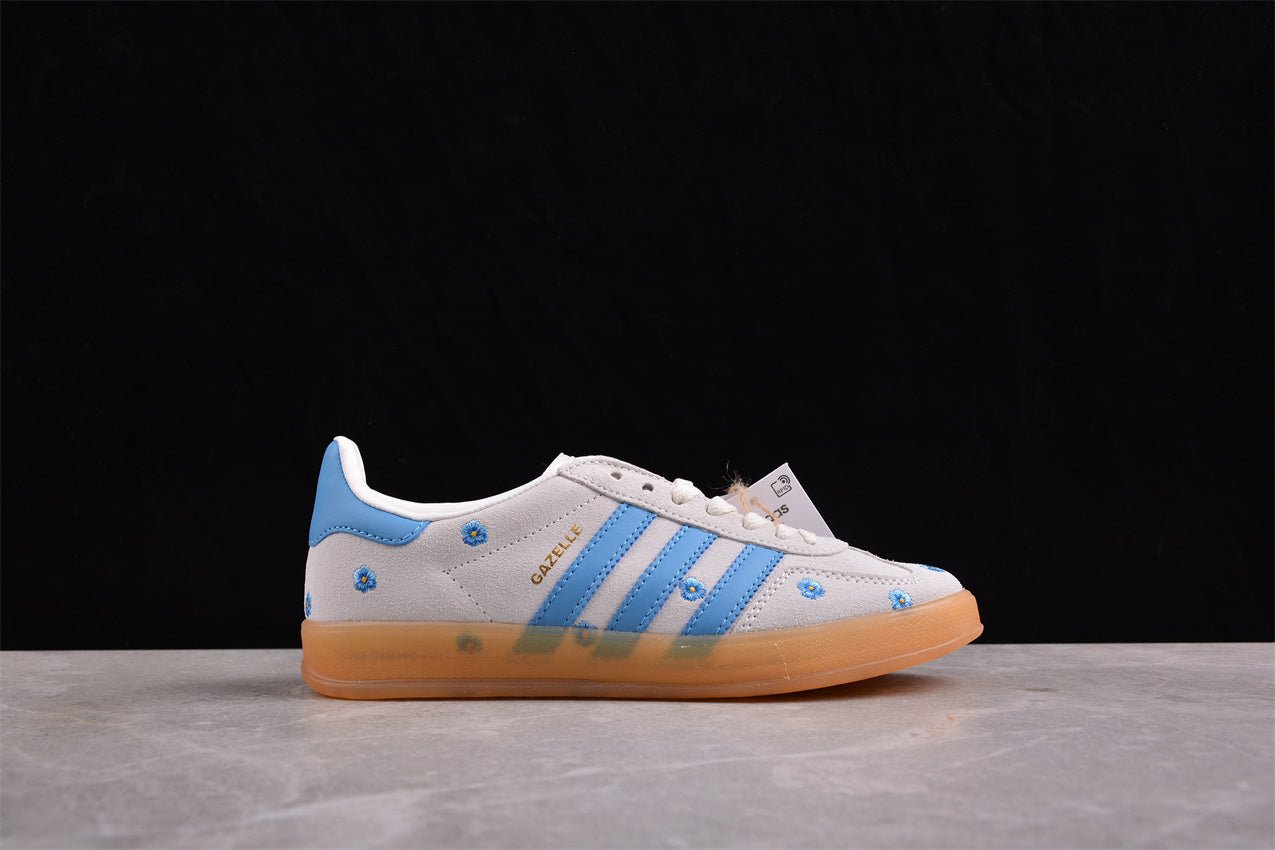 Fabrika Supply Gazelle White / Sky Blue Floral | zapatillas Fabrika Supply