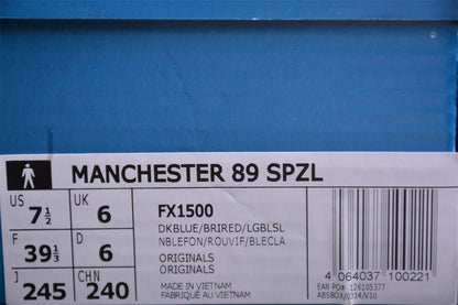 Fabrika Supply Handball Spezial Manchester 89 Navy / Red | zapatillas Fabrika Supply
