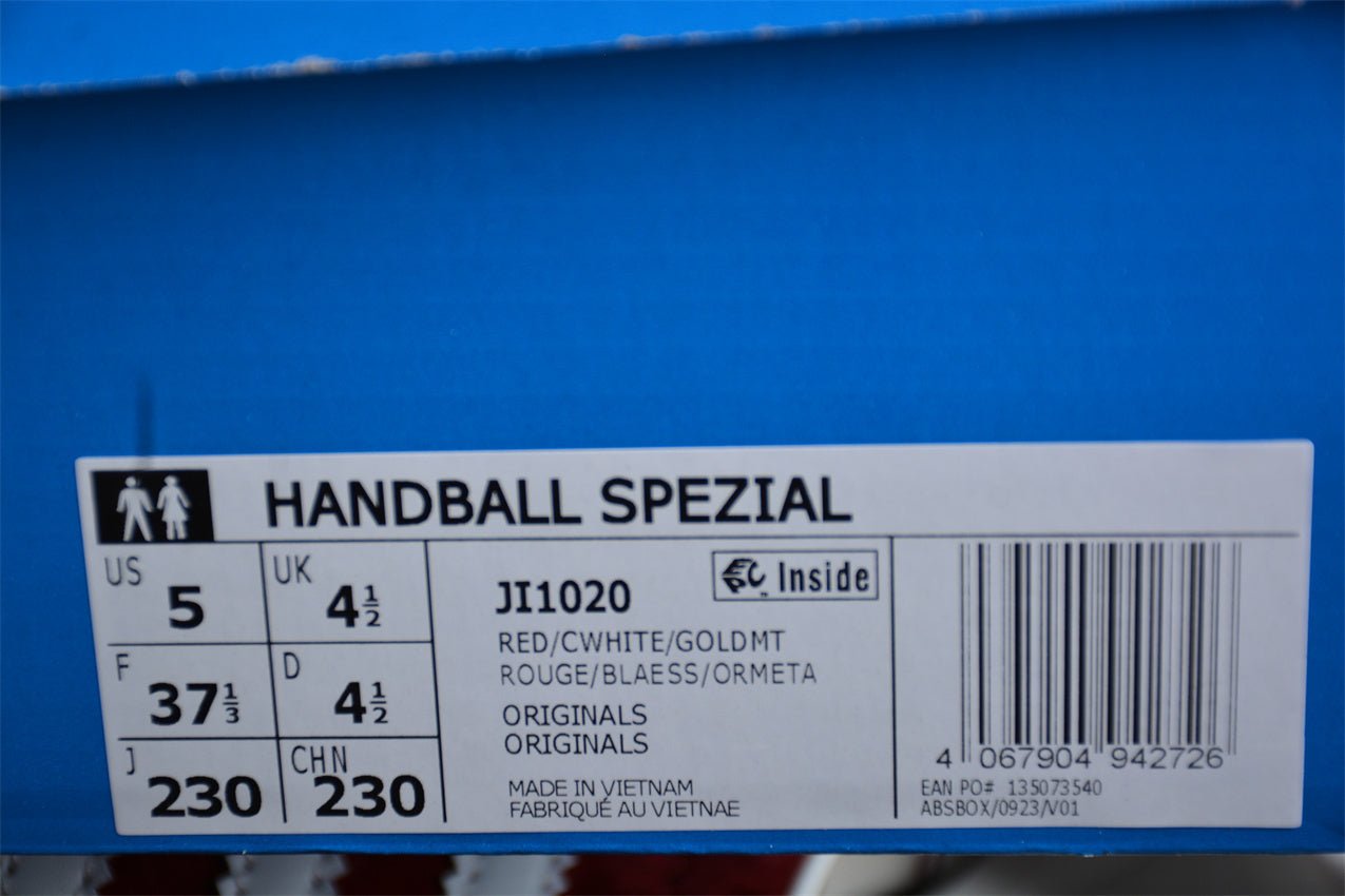 Fabrika Supply Handball Spezial Red / Cloud White / Gold Metallic | zapatillas Fabrika Supply